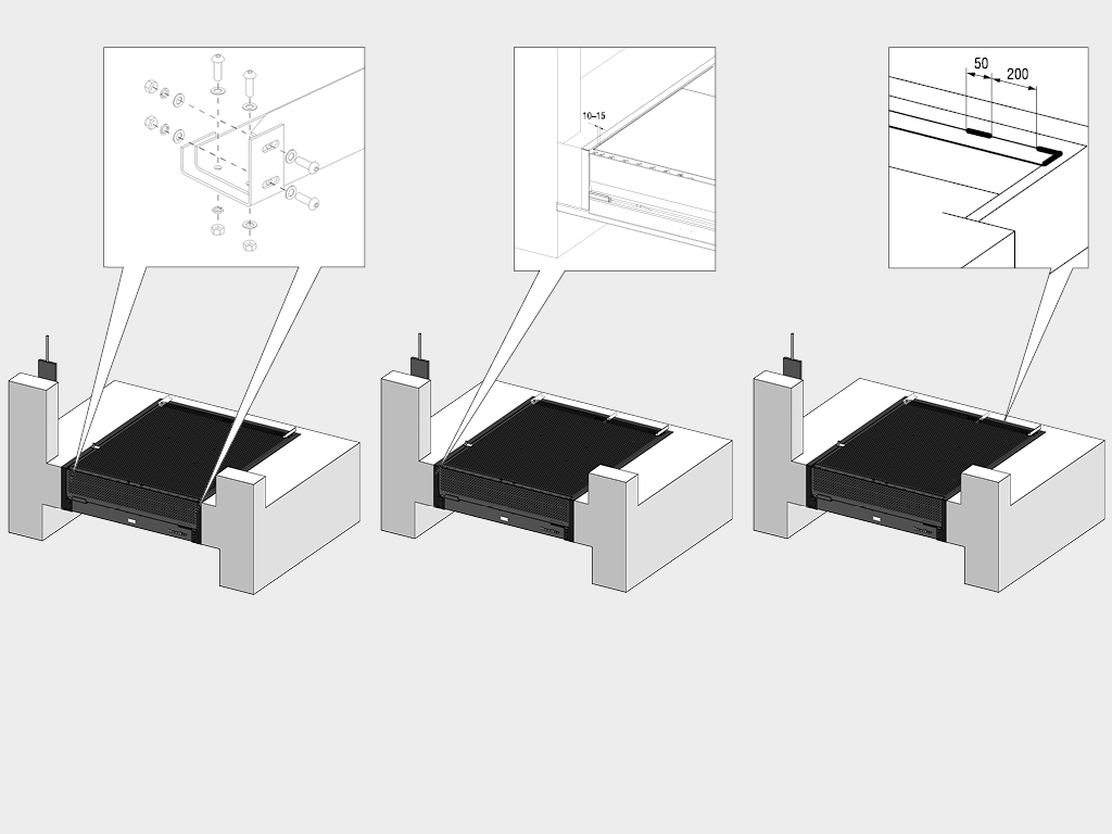 Ochiq trubaga o‘rnatish.